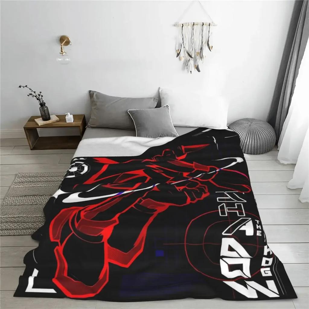 Shadows The Hed Gehog Print Blanket For Men Women Ultra Soft Throw S-Sonics Blankets for Sofa Multiple Sizes