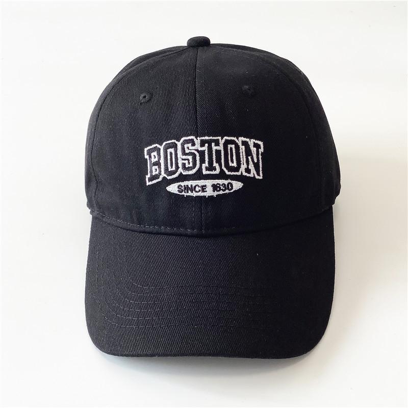 American Embroidered Baseball Cap for Women Retro Casual Face Showing Small Soft Top Couple Baseball Cap Men Versatile Sun Protection Cap