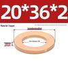 Pure Red Copper Gasket Sealing Ring for Marine Instruments, Metal Flat Washer M3-M60mm