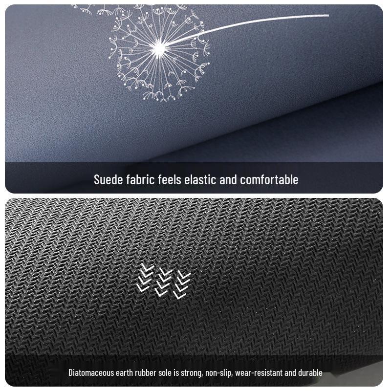 Diatom Mud Quick-Dry Non-Slip Bathroom Mat - Water Absorbent, Wear & Dirt-Resistant, Wash-Free, Perfect for Toilet Doors