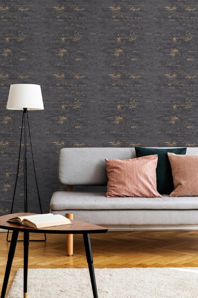 Vinyl Wallpaper On Non-Woven, Concrete Imitation, & , 10m