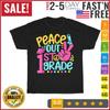 Peace Out 1st Grade Happy Last Day Of School First Grade T Shirt Men Women NEW