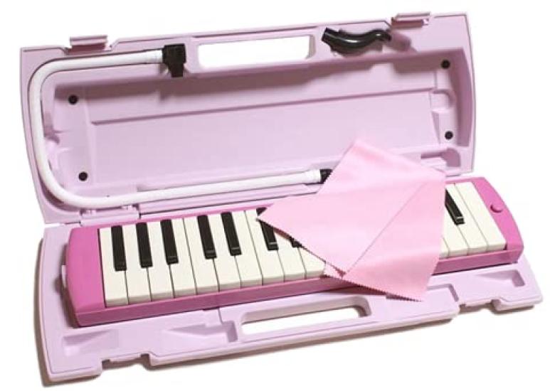 

Yamaha Melodica with our original cloth P32E/P32EP 32-Key (Pianica) sticker! (Pink included)