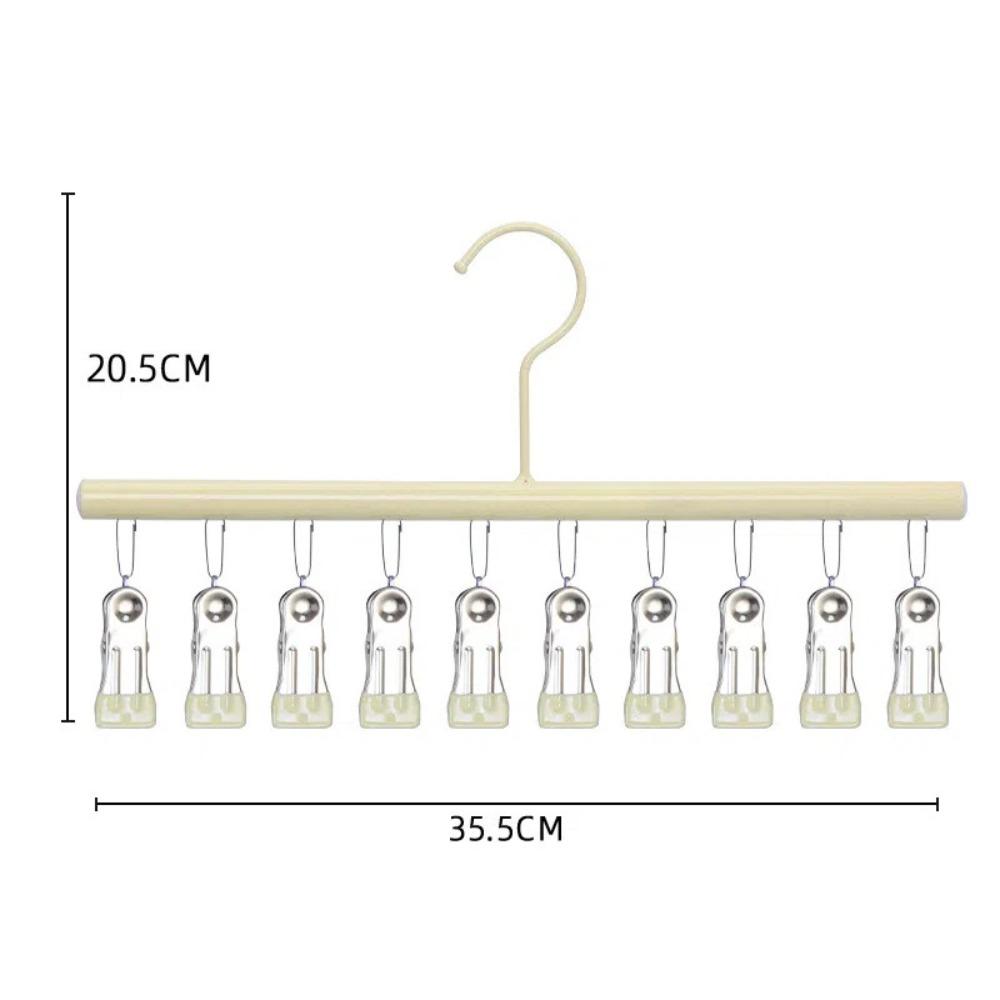 10 Clip Clothes Hanger Non-marking Clothes Drying Rack New Sock Clip