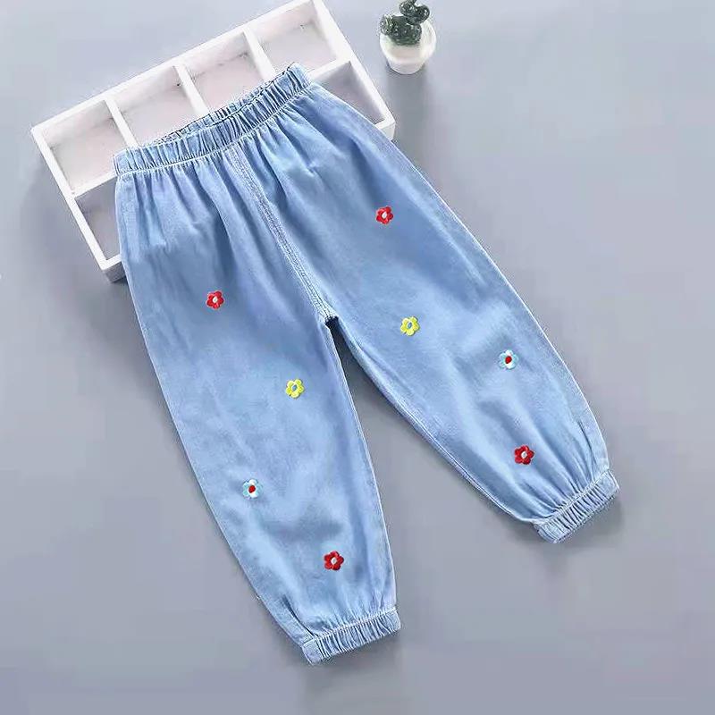 Girls' Pants Summer Baby Mosquito Pants Small and Medium Children's Clothing Leggings Children's Bloomers Trousers  Thin and Loose