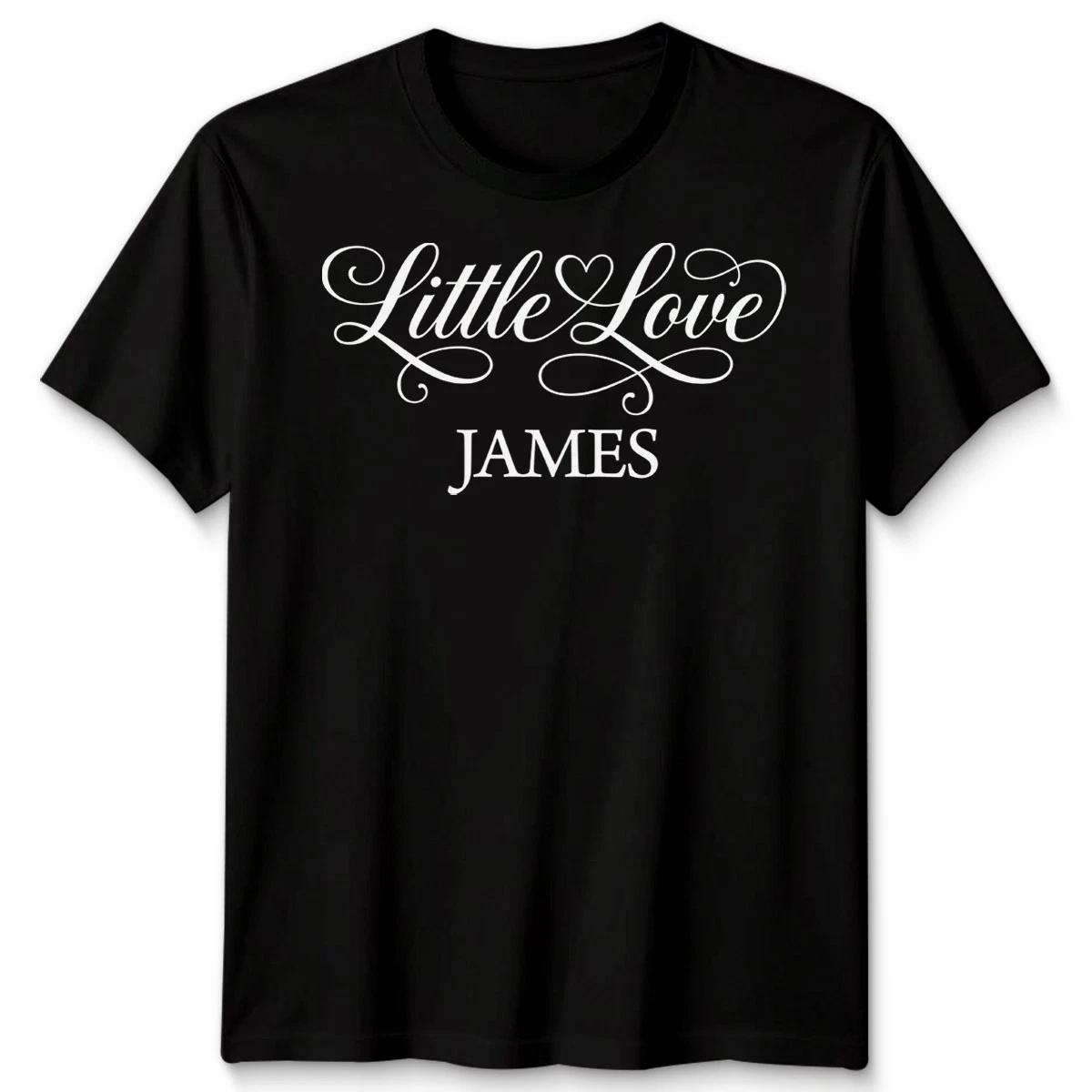 Custom Text Personalised Little Love T-Shirt Your Name Design Unisex Tee XL