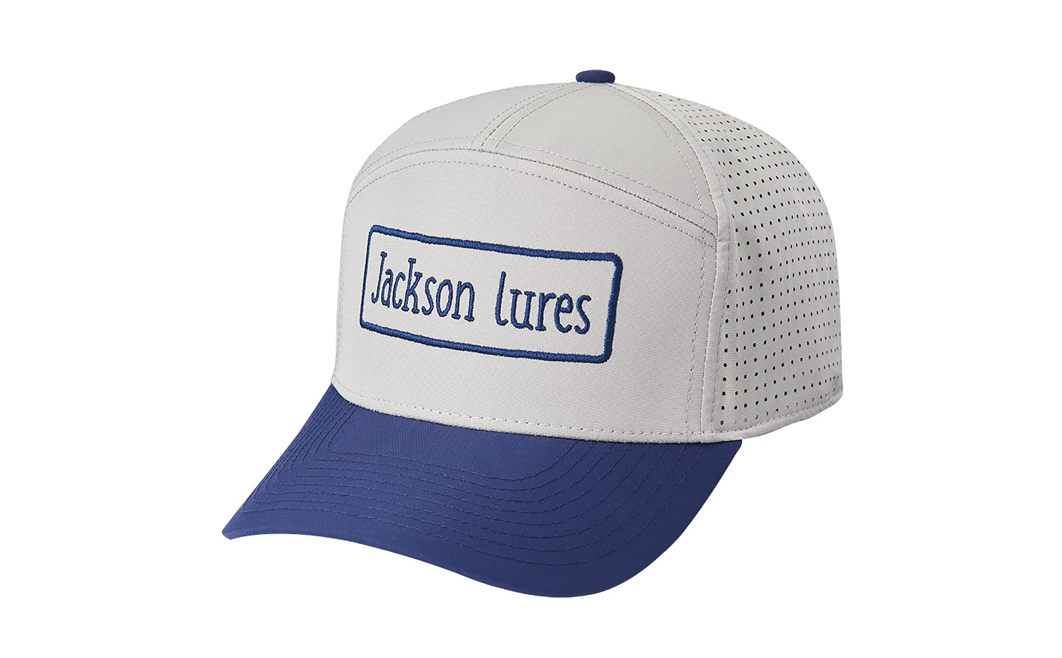 

Jackson Seven Panel Free Size Water-Repellent Cap, Gray/Navy,