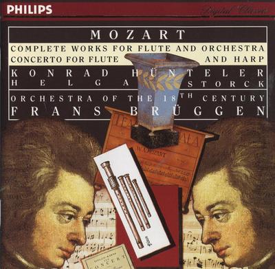 CD HUNTELER, STORCK; ORCH OF 18TH C - Mozart: Complete Flute Works 4421482 Philips Digital 1996 Germany Classical Used