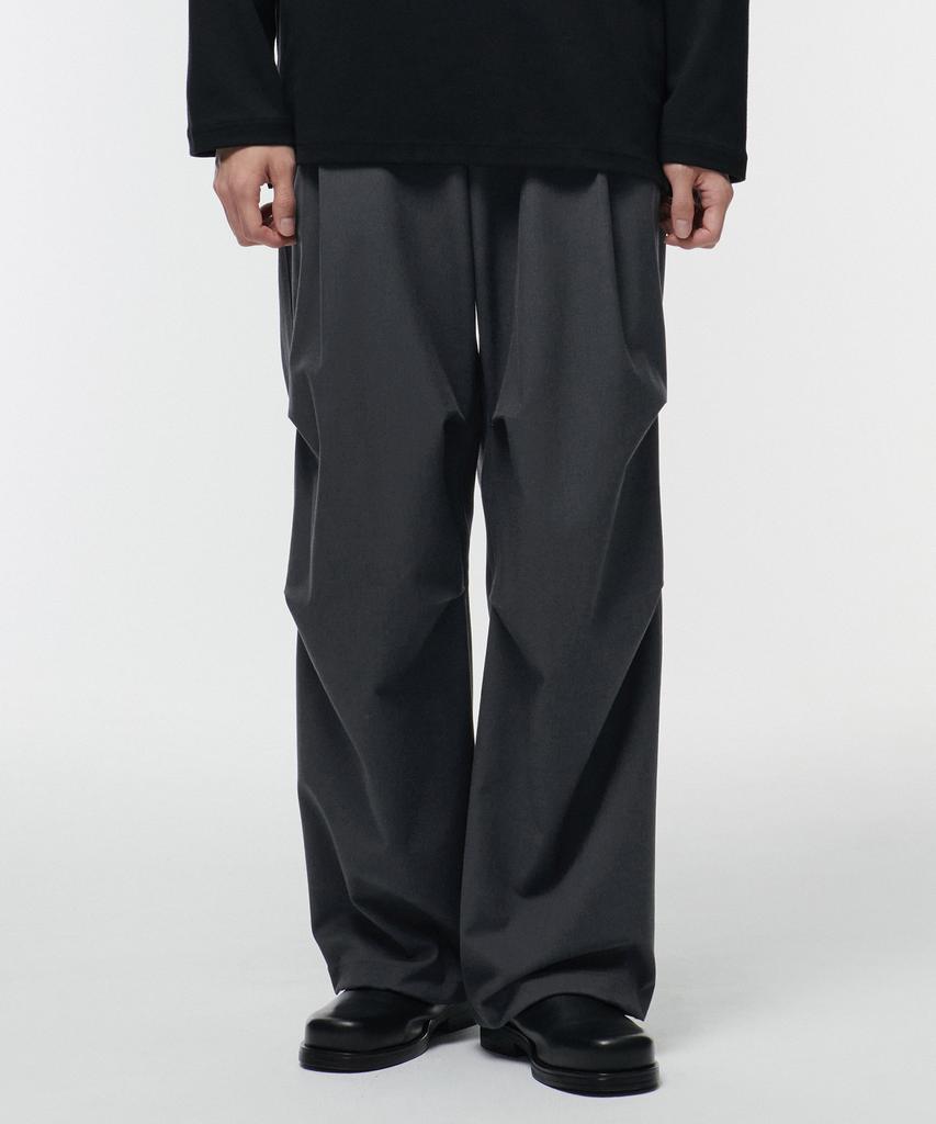 MUSINSA STANDARD Parachute Banding Slacks [Gray]