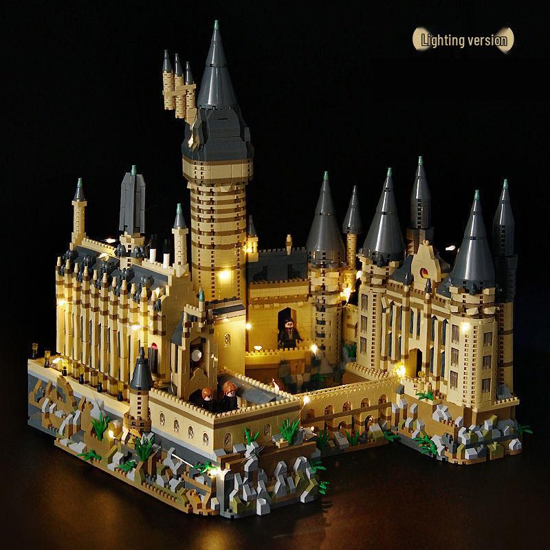 Large Hogwarts Magic Castle Building Blocks – High Difficulty Assembled Toy Architecture Series