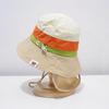 Girls Summer Thin Foldable Sun Hat With Neck Flap UV Protection Fisherman Cap For Kids Outdoor Beach Shade