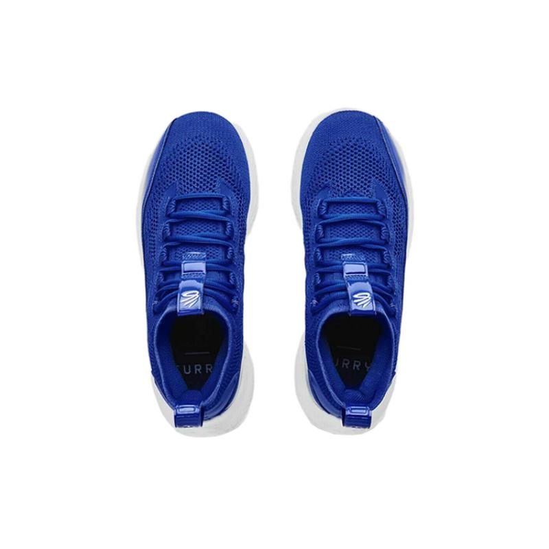 Under Armour Curry Flow 8 Royal Blue White Sneakers 3024785-400