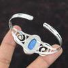 Owyhee Blue Opal Gemstone Bangle 925 Sterling Silver Bangle Handmade Adjustable Cuff Bracelet Latest Design Bangle Silver Jewelry For Gifts