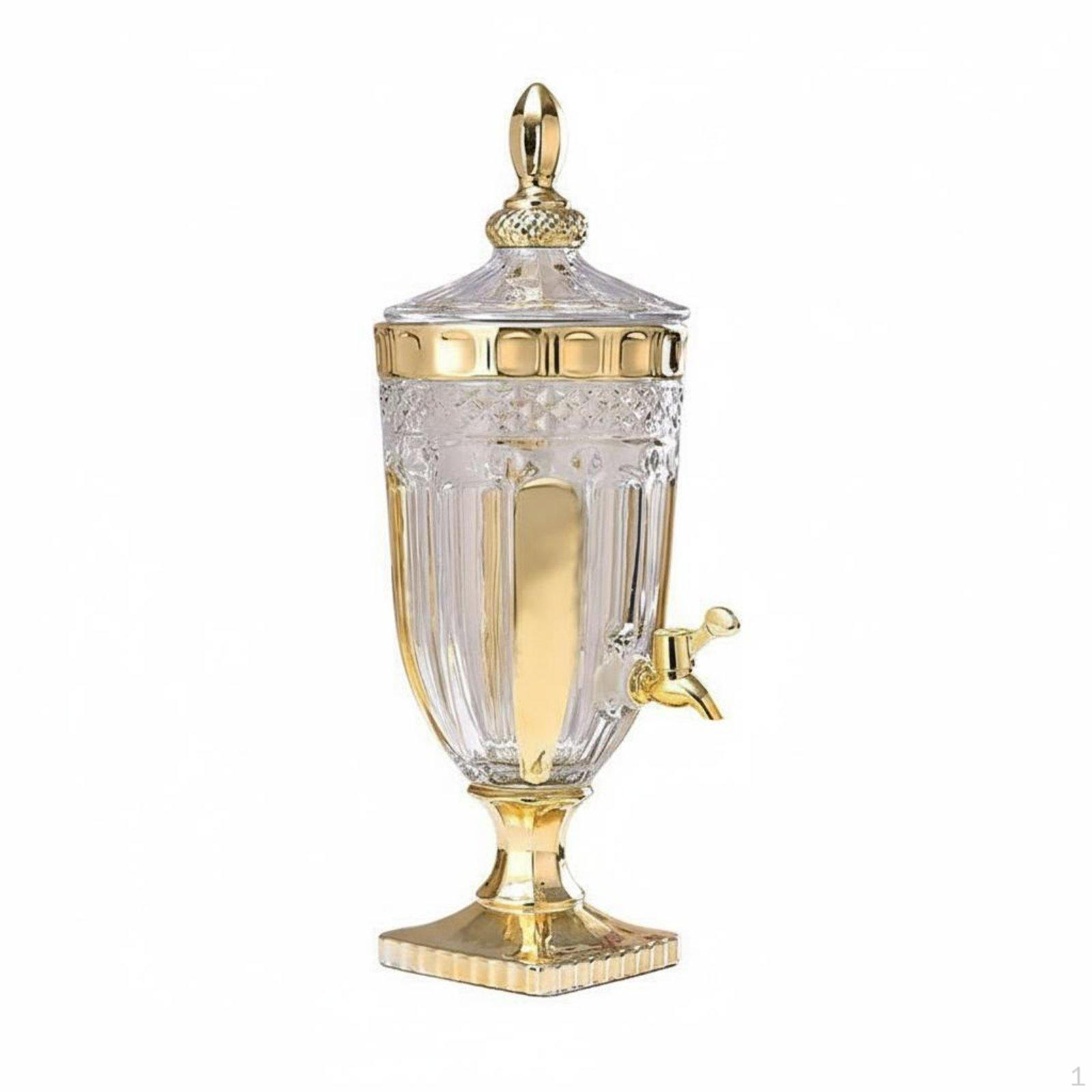 Juice Jug Transparent Glass Beverage Dispenser
