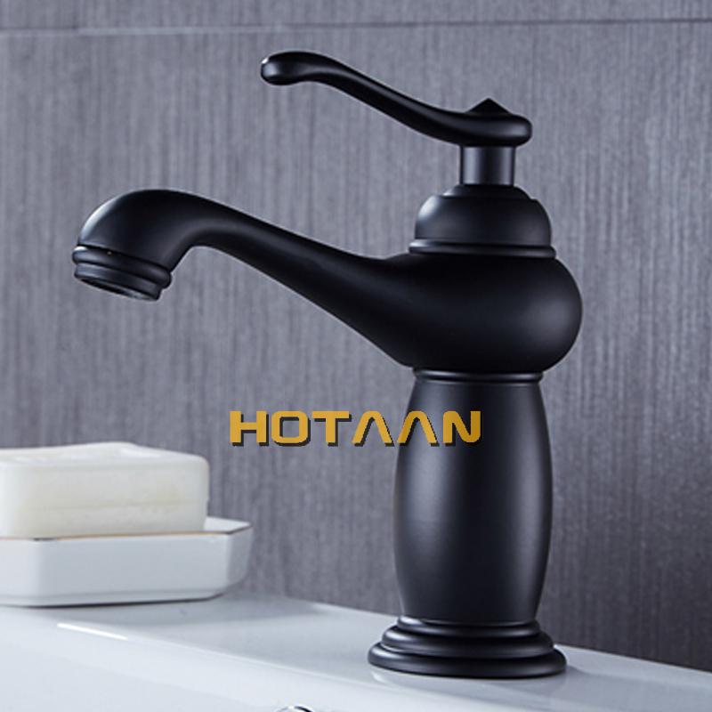 . New Arrival Bathroom Black Basin Faucet Brass Mixer Tap with Ceramic Torneiras Para Banheiro