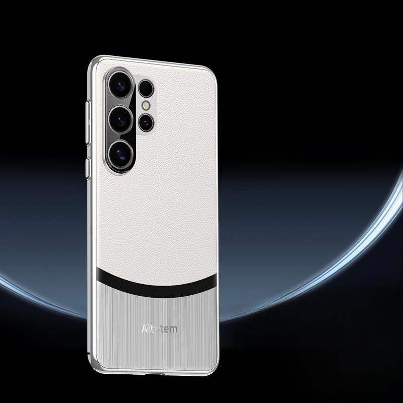 Vhodné pro pouzdro na telefon Samsung S24ultra Plně inkluzivní Luxusní Galaxy 24+ Nárazuvzdorné S24 Špičkové Pánské Kožené Pouzdro pro Podnikání