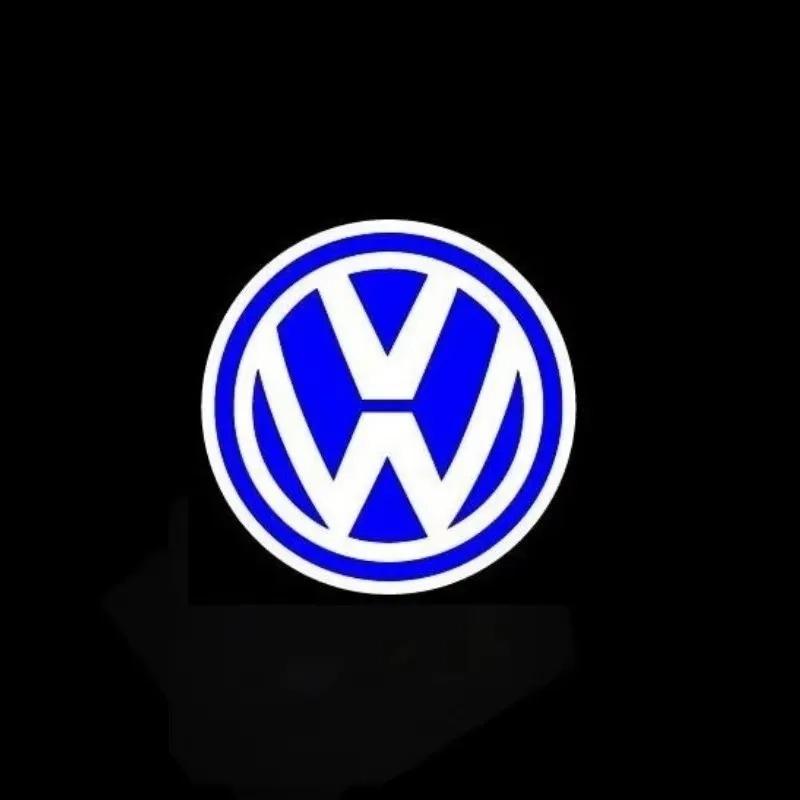 For VW VOLKSWAGEN New For VW Volkswagen Passat CC Lamando Touran Touareg Tiguan Eos Golf Car Door Logo Courtesy Lamp Laser Proje