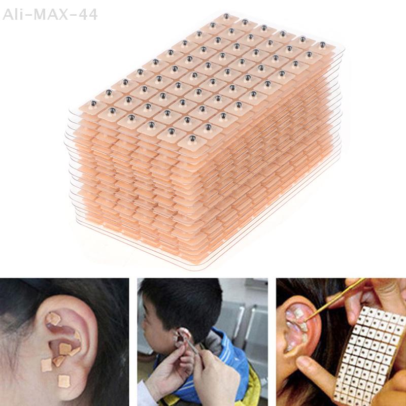 1200Pcs Magnetic Acupuncture Ear Stickers Auricular Massage Pressure Points Stick-On Beads for Ear Therapy