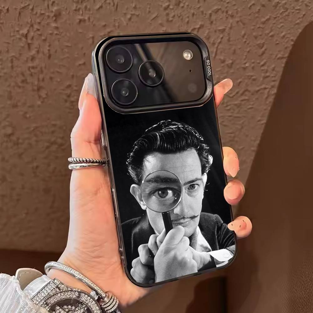 Artist S-Salvador Dalí  Phone Case For iPhone 17,16,15,14,13,12,11,Pro Max,Plus Candy Silver Cover