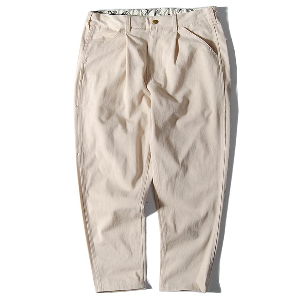 

Ben Davis Men s Active Work Pants, Tapered Easy Chef Pants (Off White, Size M)