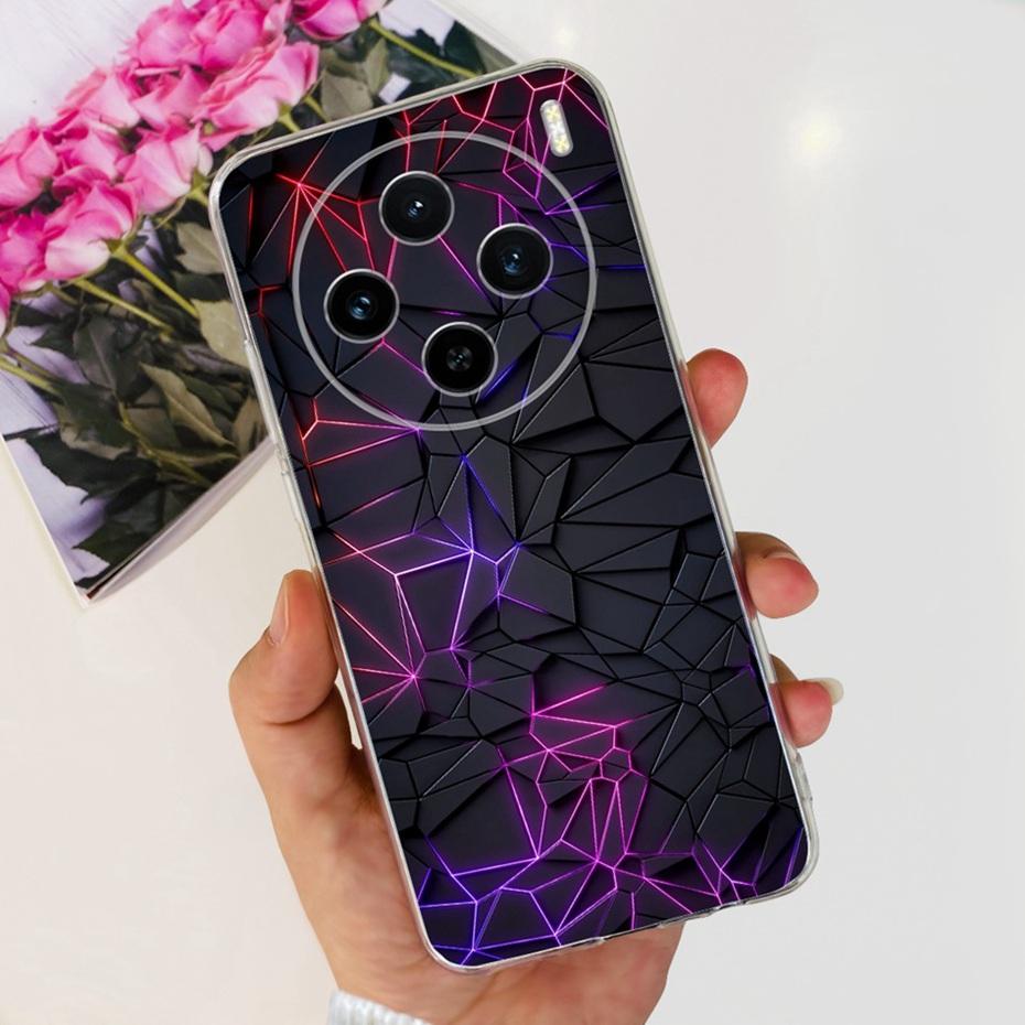 For Vivo X100 / X100 Pro Fashion Dragon Metal Pattern Case Cover For VivoX100 X 100pro 5G Soft Silicone TPU Phone Cases
