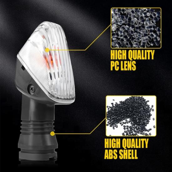 2X Front Rear Turn Signal Indicators Light For KAWASAKI KLR 650 08-17 Clear Lens