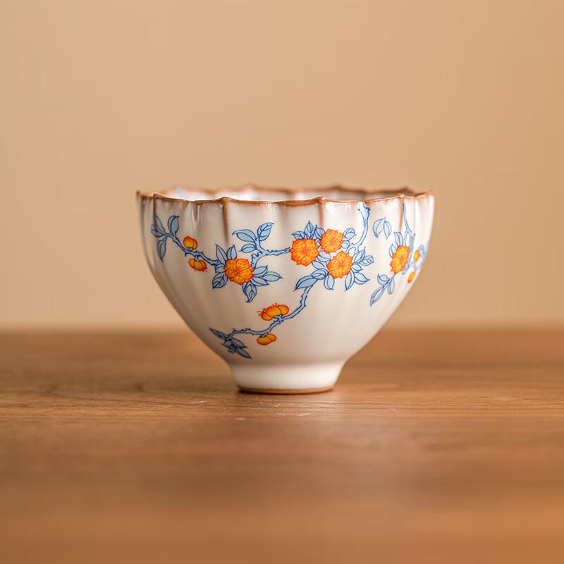 Ru Kiln Apricot Blossom Lotus Petal Master Tea Cup