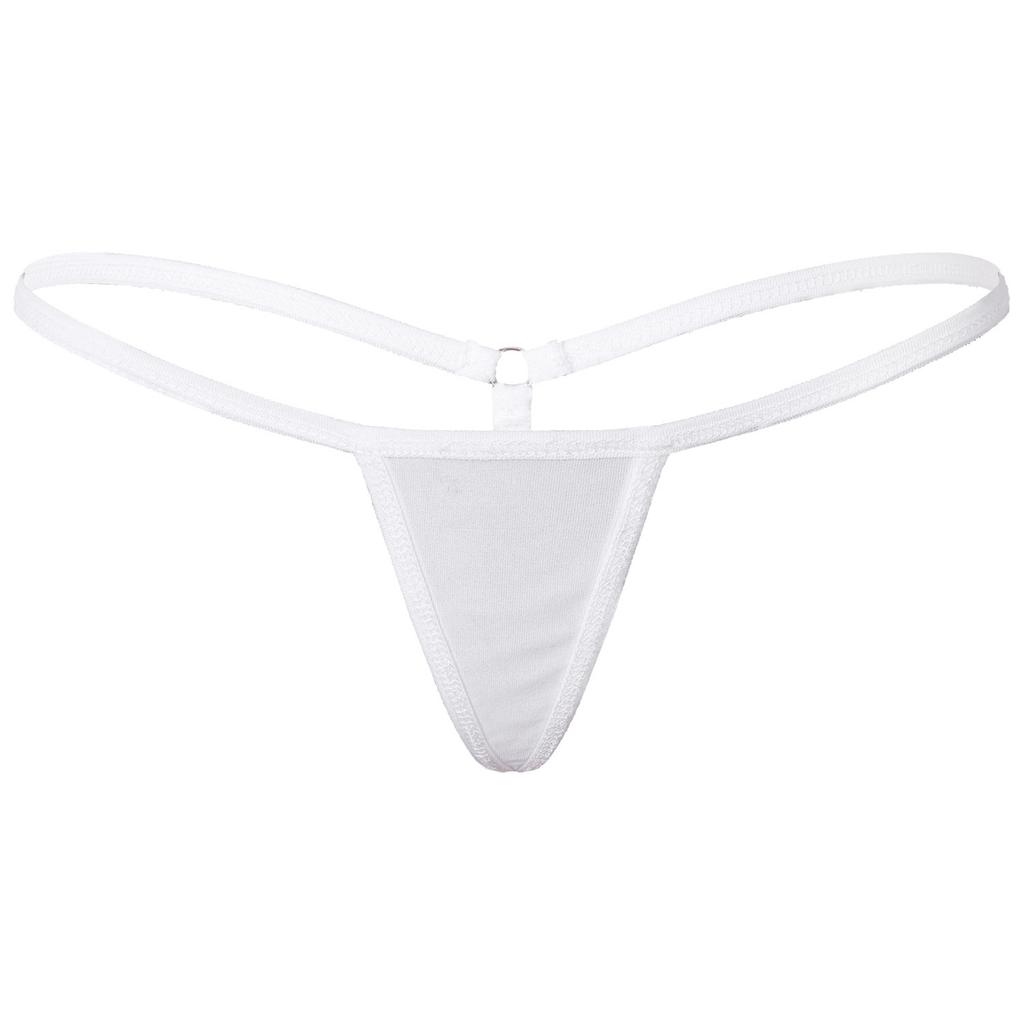 Damen T-Rücken String Niedrige Taille G-String Elastischer Bund Micro-Bikini Höschen Unterwäsche