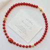 Retro High-Grade Natural Chalcedony Agate Pendant Necklace