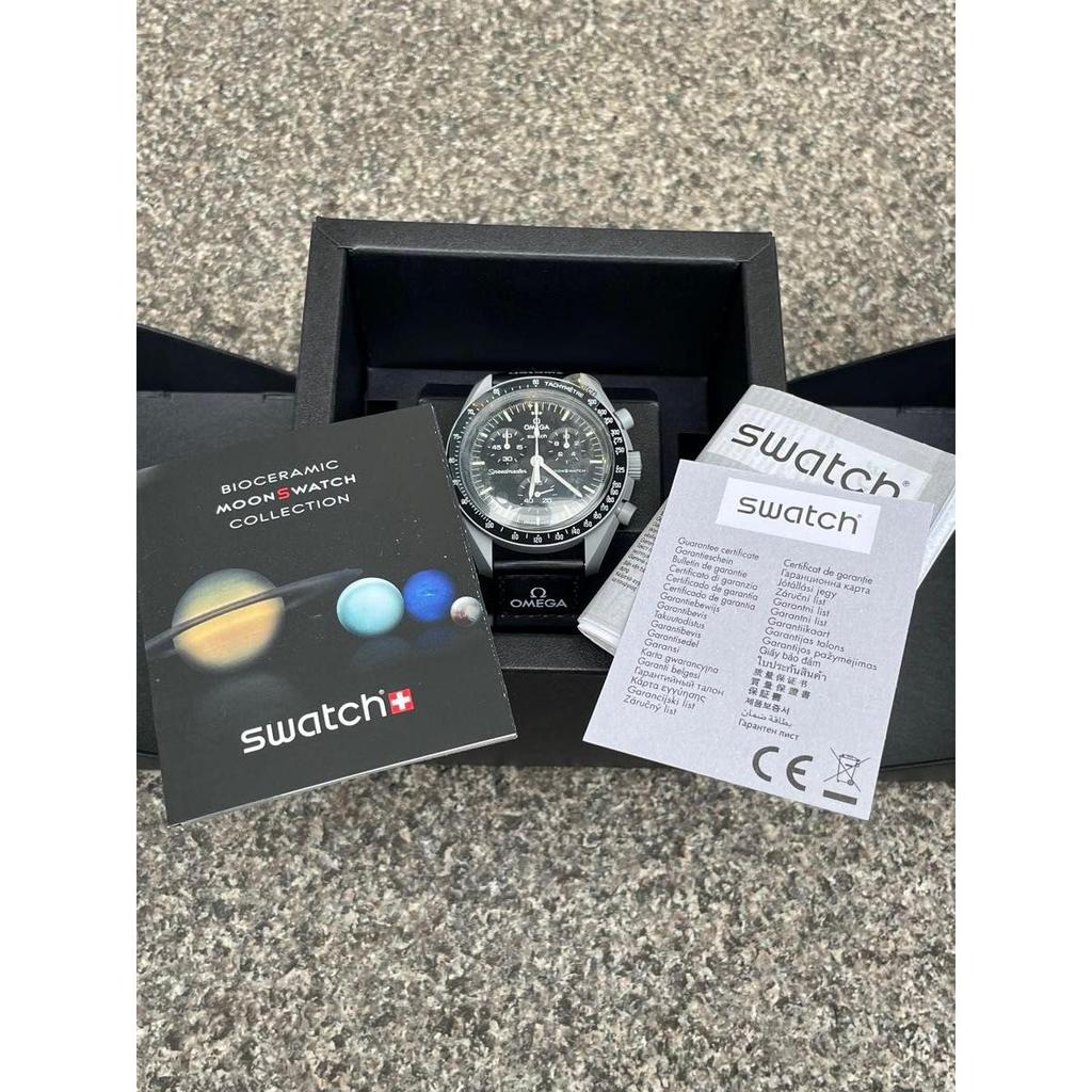 Used Moon Swatch Omega Moonswatch Moon Speedmaster Swatch Omega Speedmaster New