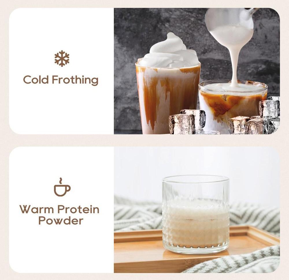 HiBREW M3A 4v1 napěňovač mléka, plně automatický ohřívač mléka, napěňování za studena/horká, kapacita napěnění 130 ml