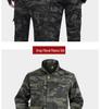 Men's Thickened Camouflage Workwear Set: Velvet-Lined, Cold-Resistant, Wear-Resistant for Welding & Auto Repair