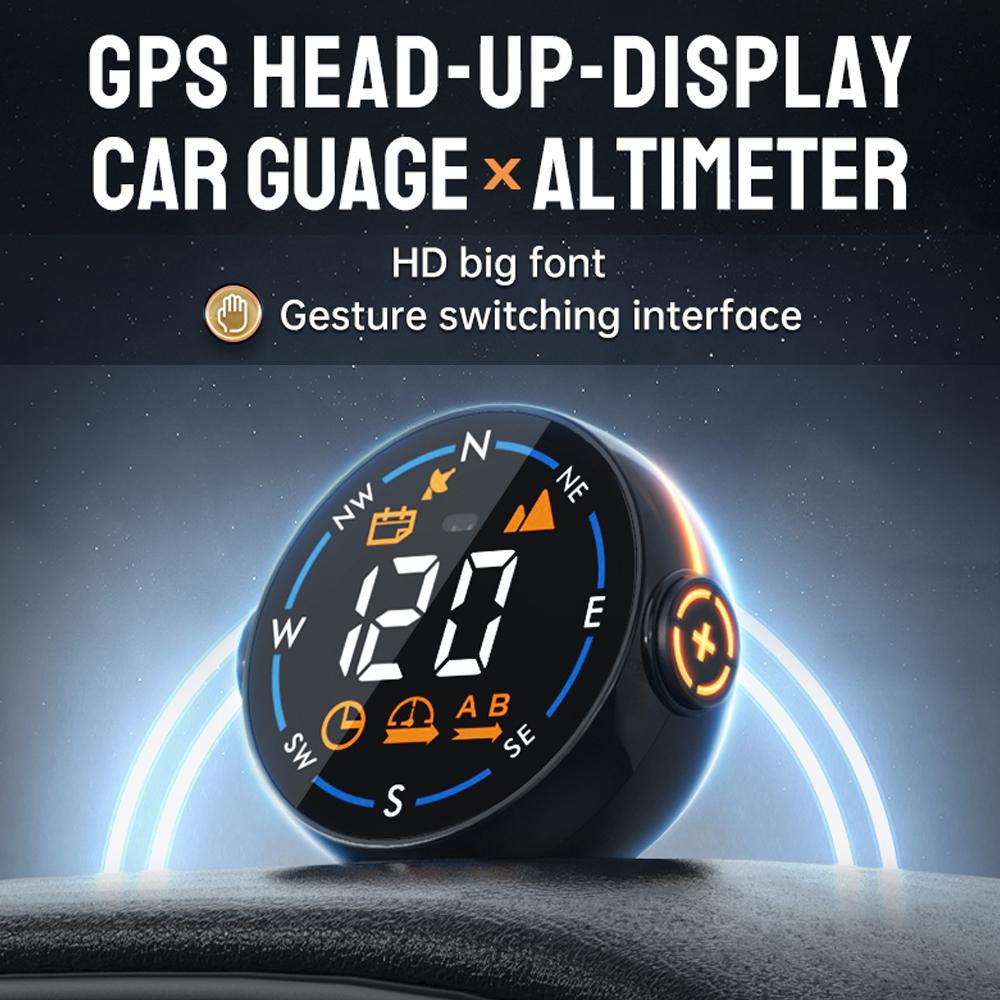 Car Global Position System Speedometer H600G Digital Display Speed Altitude Meter Car HeadUp Display
