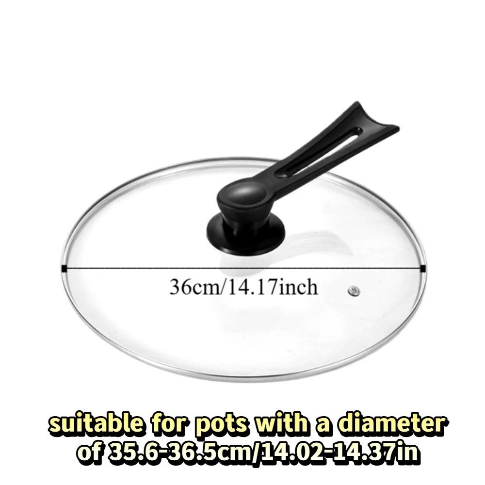 14-38cm/6-15in Tempered Glass Pot Lid Universal