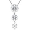 Geometric Bell Snowman Heart Snowflake Necklace Zinc Alloy Chain Women Jewelry