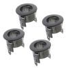 4Pcs Parking Sensor Retainer Bumper Holder Black Plastic For 2014-2016 Acura Rlx
