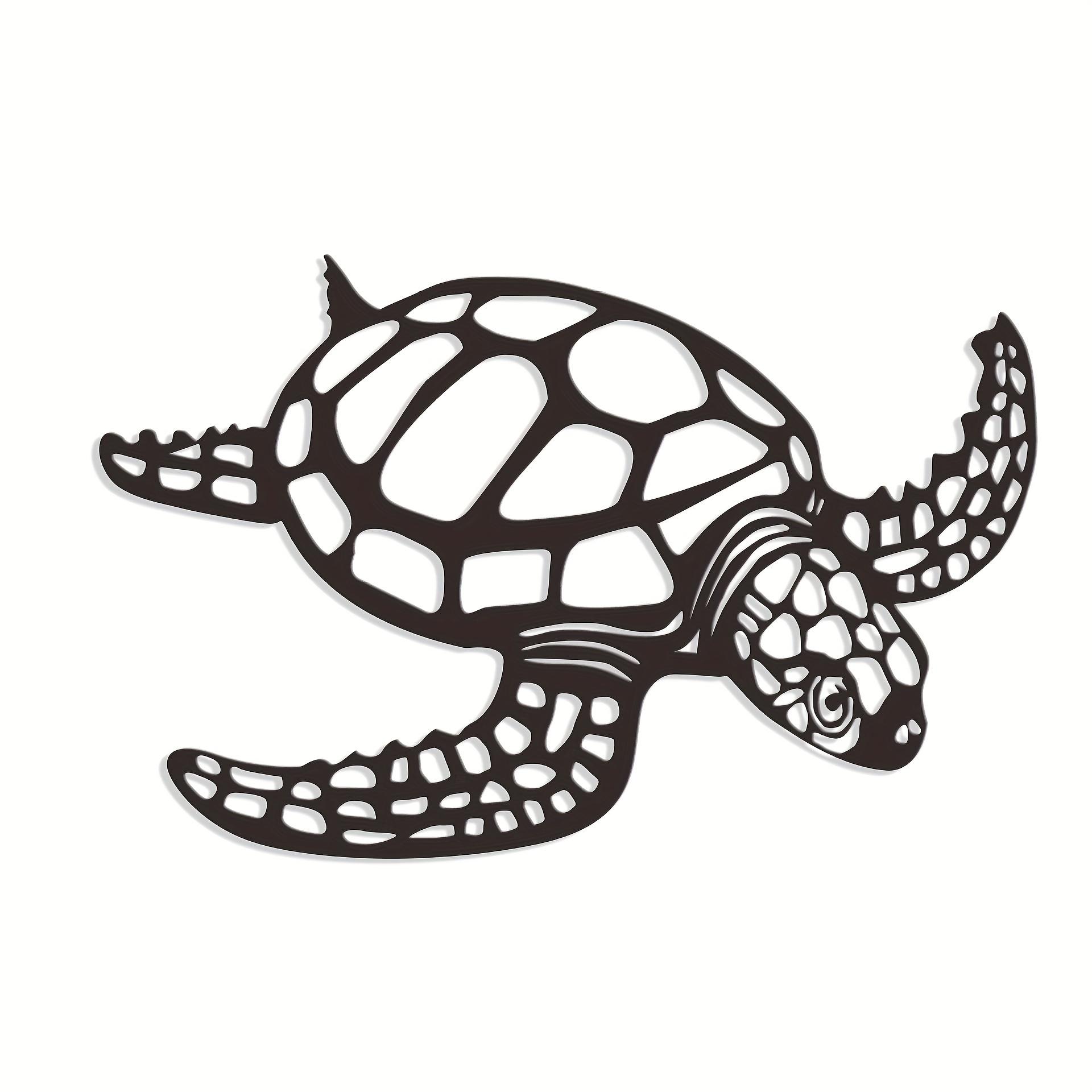 

Metal Turtle Wall Art Sculpture Vintage Animal Decor Home Living Room 28x30