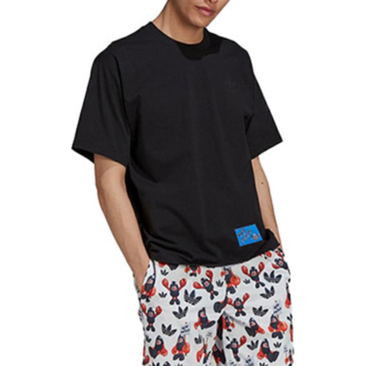 adidas Originals Artist Tee Ss With Lobster Print On The Back Men Tops Black HA4684