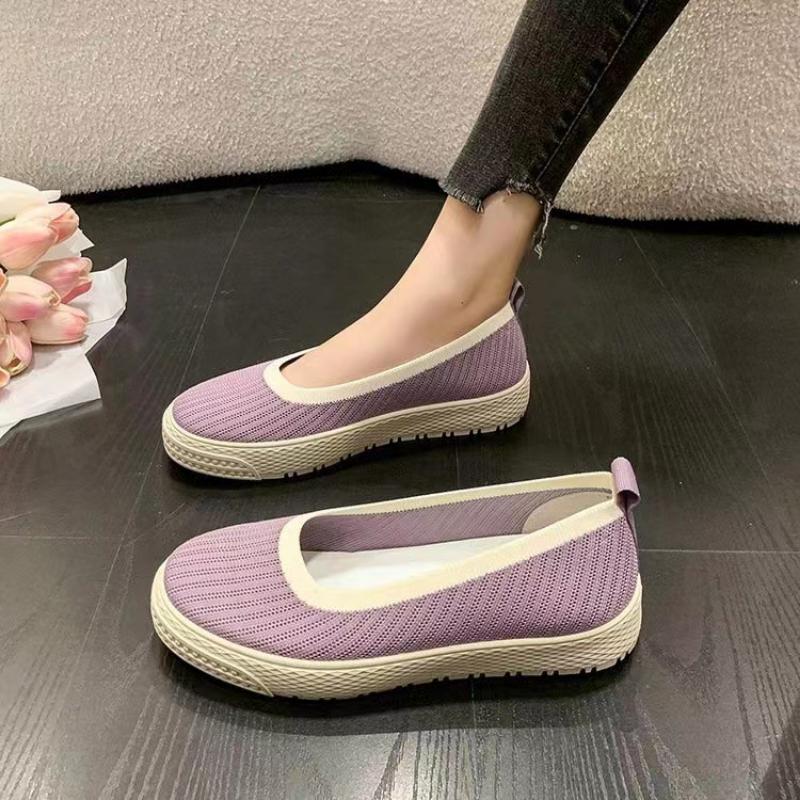 Dámské letní boty rybářky s kulatou špičkou a mělkým výstřihem, na silné podrážce, pohodlné, prodyšné, nazouvací, ležérní boty