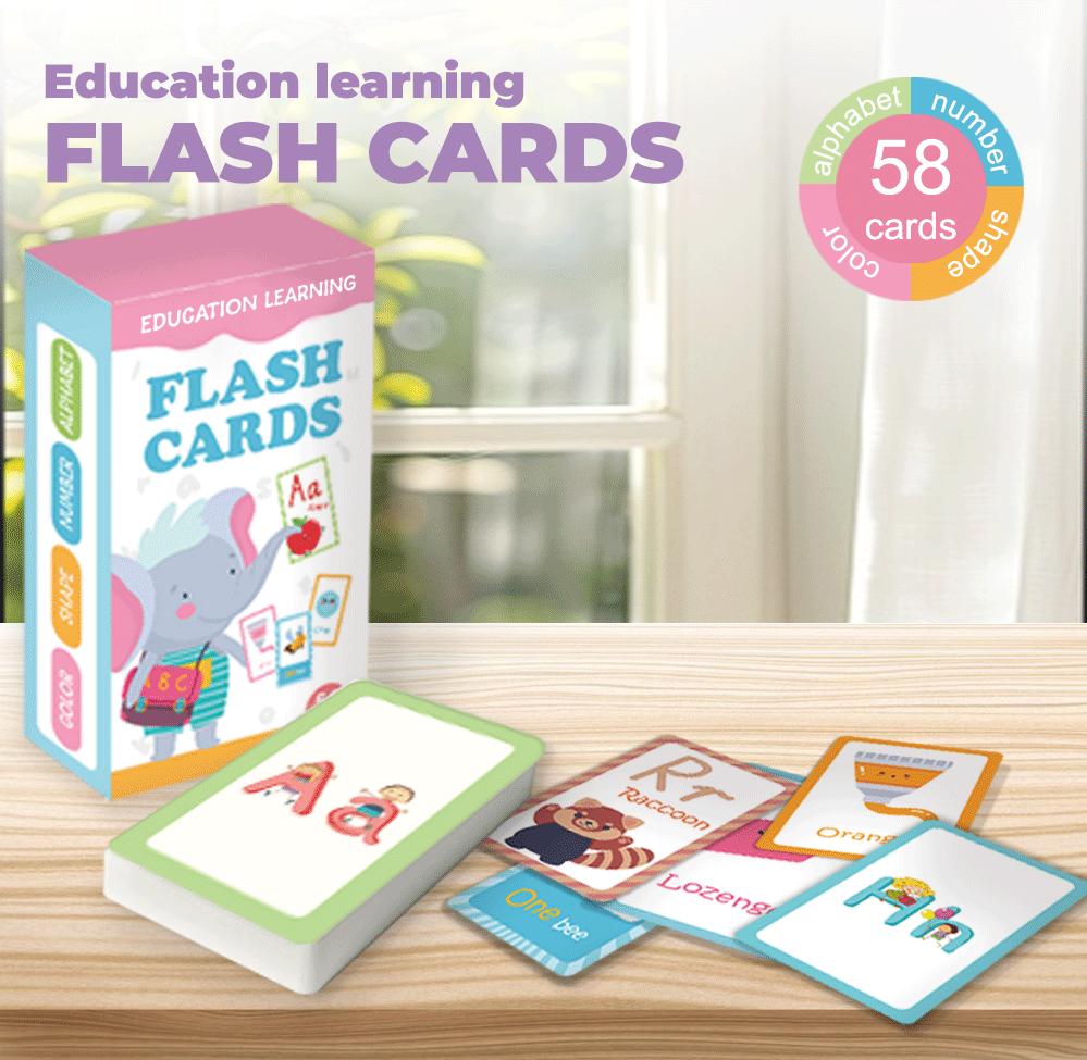

Карточка с алфавитом для детей 2-4 лет. Флеш-карточка для раннего обучения. Обучение цветам, числам, формам, животным. Карточка с английским алфавитом.