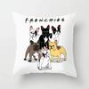 French Bulldog Cushion Cover Sofa Dogs Pillow Cover for Home Decoration Sofa Chair Cars Decorative Pillows Pillowcase X
