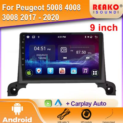 Autórádió Android Peugeot 5008 4008 3008 2017-2020 GPS-navigáció Automatikus sztereó Wifi képernyő Multimédia lejátszó 2din DVD