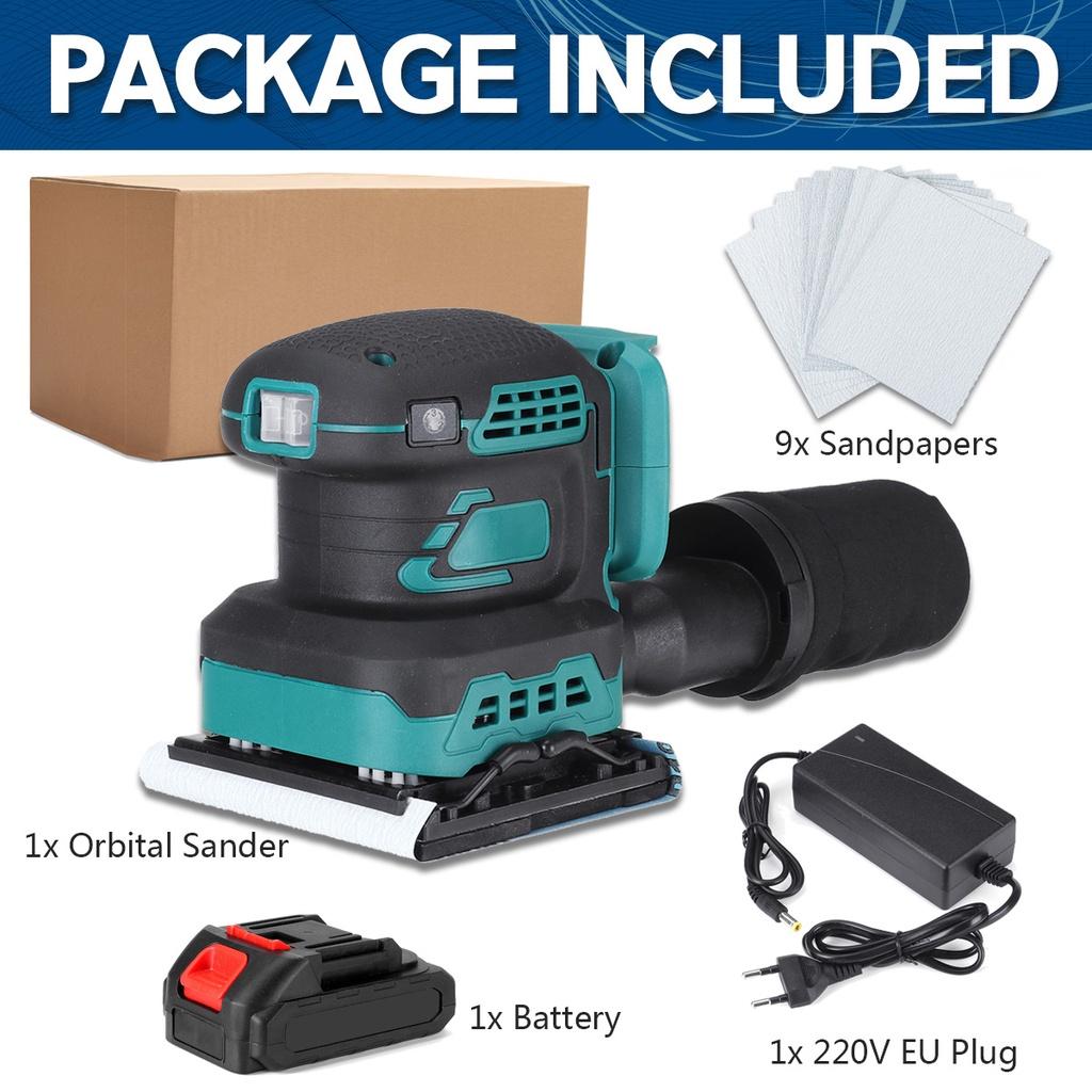 8000/10000/12000RPM Brushless Random Orbital Electric Sheet Sander Dust Exhaust Power Tools Wood Grinder Polishing Machine