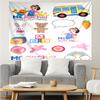 Ms.-Rachel Print Tapestry, Backdrop, Easy Setup, Ideal for Bedroom, Office & Living Room, with Aesthetic Wall Hanging Decor.
