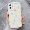 Love Heart Wave Phone Case For iPhone 6s Case iPhone 8 SE 2020 7 Plus 16 Pro Max 11 13 15 14 12  Silicone Shockproof Cover Funda