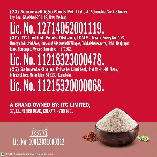 Aashirvaad Nature’s Superfoods Farine de Ragi, Paquet de 1 kg, Atta Riche en Fibres et en Protéines | Farine Sans Gluten