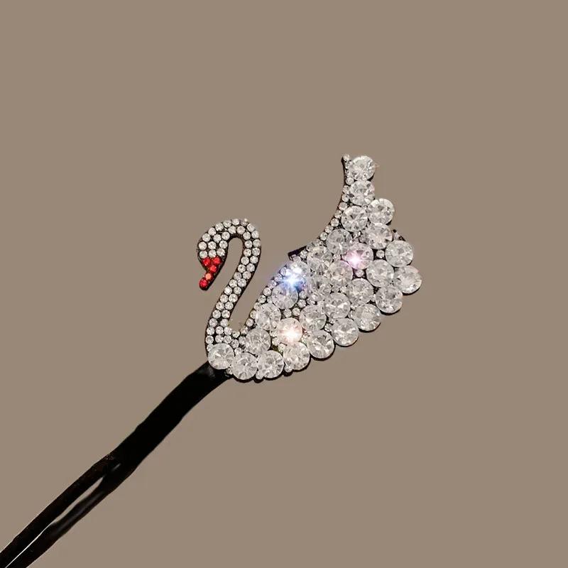 Rhinestone Star Hair Pin Flower Bud Head Bun Maker Bow Pearl Magic Bun Maker Lazy Hair Dish Artifact Women Hair Styling Braiders
