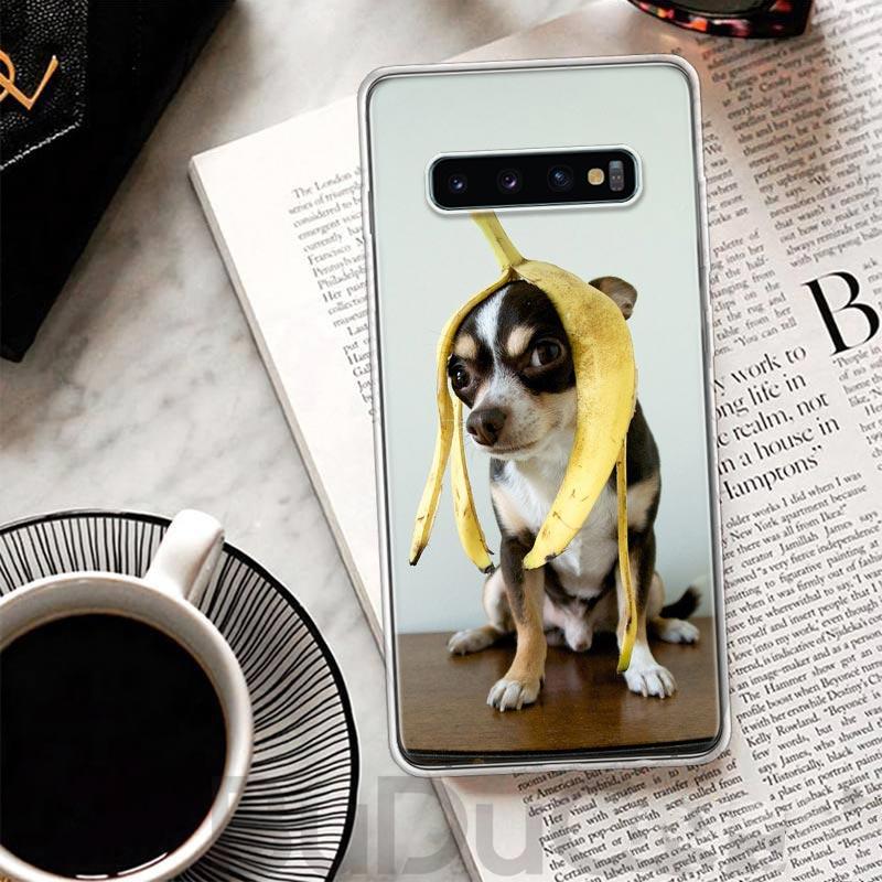 Chihuahua Puppy Teacup Dogs Cover For Samsung Galaxy S23 S22 S24 Ultra S21 Plus S20 FE Phone Case S10 + S10E S9 S8 Print Coque