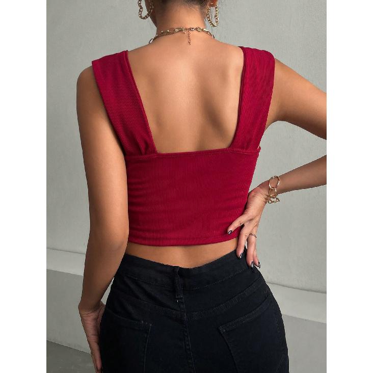 New Summer Casual Temperament Slim Fit Sexy Vest T-Shirt Sleeveless Suspender Versatile Top Strapless Women