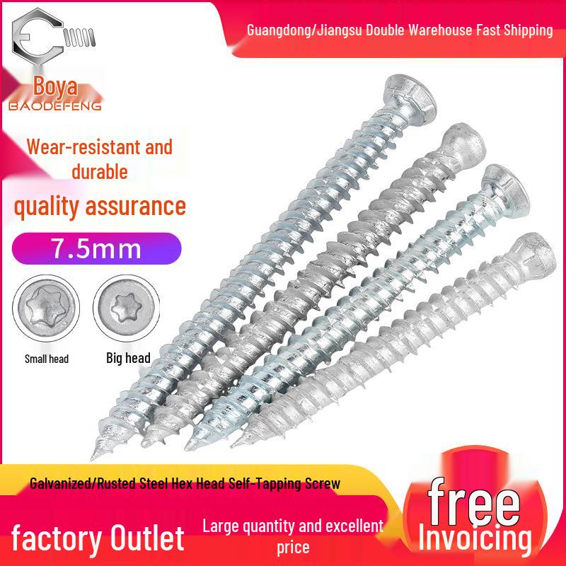 Rust-Proof T30 Torx Self-Tapping Screw for Concrete, Ceiling, Door, and Window Installation